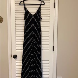 LOFT Plus 16 striped Maxi Dress